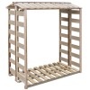 vidaXL Șopron Lemne de Foc 150x90x176cm, Lemn Pin Tratrat, Maro, Magazie Depozitare Busteni, Rezistent la Putrezire