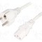 Cablu alimentare AC, 1.5m, 3 fire, culoare alb, CEE 7/7 (E/F) mufa, IEC C13 mama, LIAN DUNG -