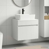 Cumpara ieftin Dulap pentru Chiuveta de Baie Alb 59 x 44,5 x 80 cm