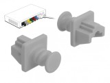 Set 10 buc protectie impotriva prafului pentru RJ45 Gri, Delock 86508