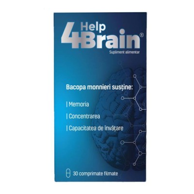 Supliment Alimentar pentru Memorie si Concentrare Help 4 Brain 30 comprimate Zdrovit foto