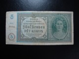 Bancnota 5 Korun Boemia si Moravia - Numismatica Europa