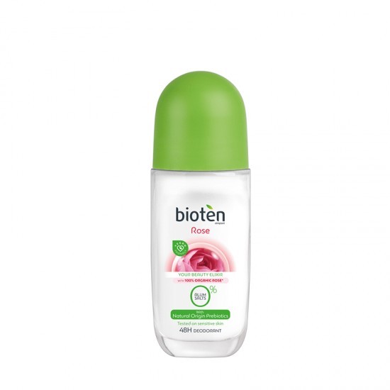 Deodorant roll-on BIOTEN cu trandafir 50 ml