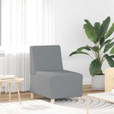 Canapea Scaun fără brațe, gri deschis, 55 cm, material textil