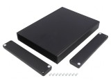 Carcasa Aluminiu Neagră cu Panou 165x220x30mm