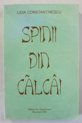 SPINII DIN CALCAI de LIDIA CONSTANTINESCU , roman , 2000, DEDICATIE * foto