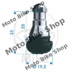 MBS Valva cauciuc TR412, cromat max 4,5 bar, Cod Produs: 5192778MA foto