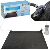 Covor Solar Intex 28685 pentru Incalzirea Piscinei | 1m&sup2;, PVC, Negru, 120x120cm