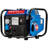 Generator pentru curent electric monofazic, 1200W, 2 CP, pornire manuala, motor in 2 timpi racit cu aer, albastru, Kraft