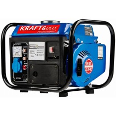 Generator pentru curent electric monofazic, 1200W, 2 CP, pornire manuala, motor in 2 timpi racit cu aer, albastru, Kraft
