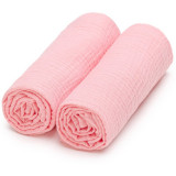 T-TOMI Muslin Diapers Pink scutece textile 65 x 65 cm 2 buc