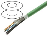 Cablu de Date HARTING Hibrid Ethernet Industrial 4x22AWG Cat 5 FRNC Verde 10m