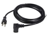 Cablu Alimentare 3x18AWG IEC C13 90&deg; NEMA 5-15 PVC 3m