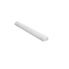 Bariera de protectie pentru patut copii Banbaloo, 12 x 19 x 132 cm, spuma cu memorie, fibra organica de bambus, alb