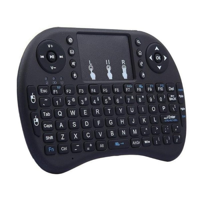 Mini Tastatura Mouse FOXMAG24&reg; , iluminata i, 2.4G Wireless Keyboard cu mouse tip touchpad pentru Android Smart ,TV BOX, Console si calculator