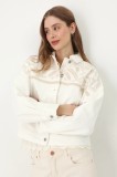 Medicine geaca de blugi din bumbac de tranzitie, oversize