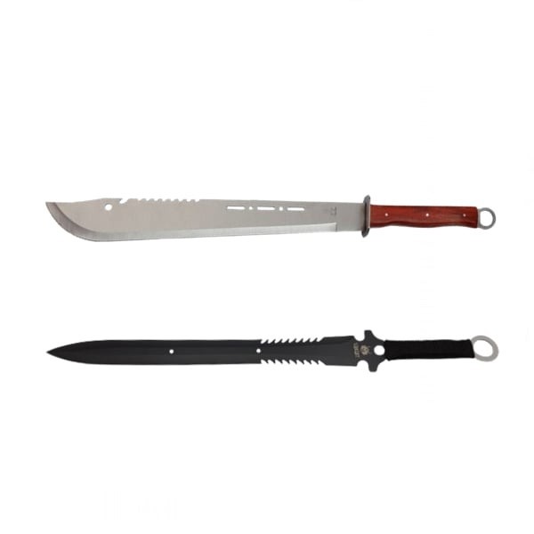 Set doua sabii de vanatoare, DEPOX&reg;, Lord Blade, 69 cm, teaca inclusa