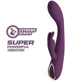 Vibrator Iepuras Emma, 10 Moduri Vibratii Puternice, Silicon, USB Magnetic, Mov, 15.8 cm
