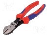 Clesti laterali, pentru taiere, 180mm, otel crom-vanadium, KNIPEX - 74 12 180