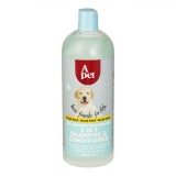 șampon și Balsam C&acirc;ini, Pet, 2in1, Aromă Pudră, Capacitate 1L