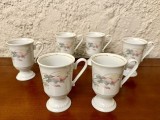 6 CANI DIN PORTELAN- MARCAJ BURG LINDAU H12CM