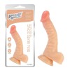 Dildo Real Beats Dong 7.8 Inch NO.01, 20x4 cm - Dildo Flexibil cu Ventuză și Textură Reală din TPE, Orion