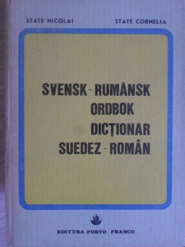 DICTIONAR SUEDEZ-ROMAN-STATE NICOLAI, STATE CORNELIA foto