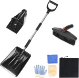Cumpara ieftin Unelte Dezapezire, Lopata, Racleta, Perie + Manusi, Laveta si Husa, Maner Extensibil Set 3 in 2 - CN