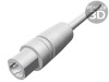Conector M12 HARTING 4 Pini Ethernet IP54 Tata Crimpata Ecranat