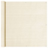 vidaXL Paravan pentru balcon, crem, 120 x 300 cm, HDPE 310928