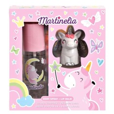 Set body mist si balsam de buze cu aroma de capsuni Mr Sweet Dreams Martinelia 24185PK, 103ml foto