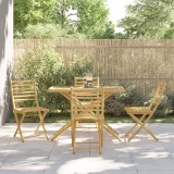 Cumpara ieftin Set mobilier de grădină, 5 piese, bambus
