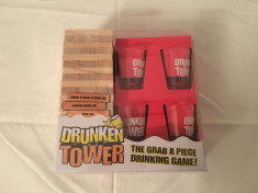 Jenga Drinking Set. Drunken Tower ? cadoul ideal. SIGILAT! foto