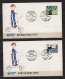 FEROE 1979 - DESENE REALIZATE DE COPII. 2 FDC-URI, C25