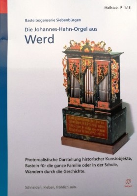 Bastelbogen Die Johannes-Hahn-Orgel aus Werd M 1:18 foto