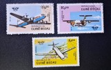 Guineea-Bissau (Republica da Guin&eacute; Bissau) 1984 Aniversarea OACI / Istoria Aviației Lot 3v Ștampilat Bissau - A90