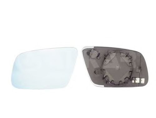 Geam oglinda dreapta convexa Alkar 6426500 Audi A6 C5 07.1999-2005; A3 8L1 2000-2003; A4 B5 01.1999-09.2001; A8 D2 1999-12.2002, incalzita, albastruie