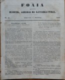 Cumpara ieftin Ziarul Foaia pentru minte , inima si literatura , nr. 45 , 1853