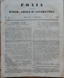 Ziarul Foaia pentru minte , inima si literatura , nr. 45 , 1853