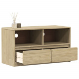 VidaXL Dulap TV &quot;SAUDA&quot;, stejar, 99x43x55 cm, lemn masiv de pin