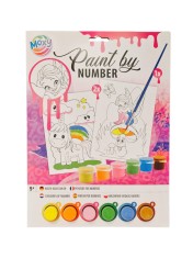 Set pictura pe numere - Unicorn si zana PlayLearn Toys foto