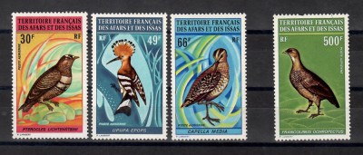 Afars et Issas 1972 - Păsări, 2 Serii PA, (Cota 48 Euro), MNH (vezi descrierea) foto
