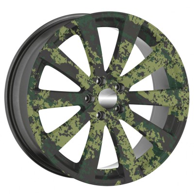 Set folii personalizare jante auto model fjt-07, 4 bucati, diametru 60 cm, imprimare ecosolvent, adeziv exterior rezistent foto