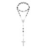 Rozariu inox, lant inox cu cruciulita negru, argintiu Personal Style 01A002
