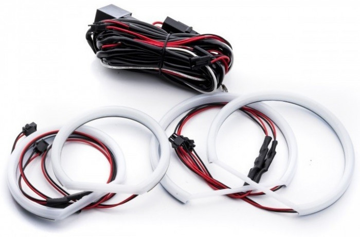 Kit Angel Eyes LED COTTON pentru BMW X3 E83 - 2x106mm + 2x131mm