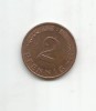 (No2) moneda-RDG 2 PFENNIG 1987 D, Europa, Cupru (arama)