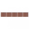 Gossi set panouri gard, 872x146 cm, maro, wpc