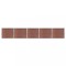 Gossi set panouri gard, 872x146 cm, maro, wpc