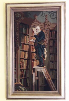 &amp;bdquo;Bibliotecarul&amp;rdquo; - goblen vechi, de mari dimensiuni foto