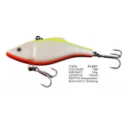Vobler FL FL601 Sinking 70mm 16.0g Depth Deepwater Colour 18 foto